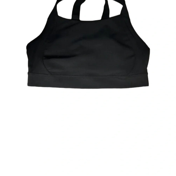 Black Cross Strap Comfort Sports Bra Small - Picture 3 of 3